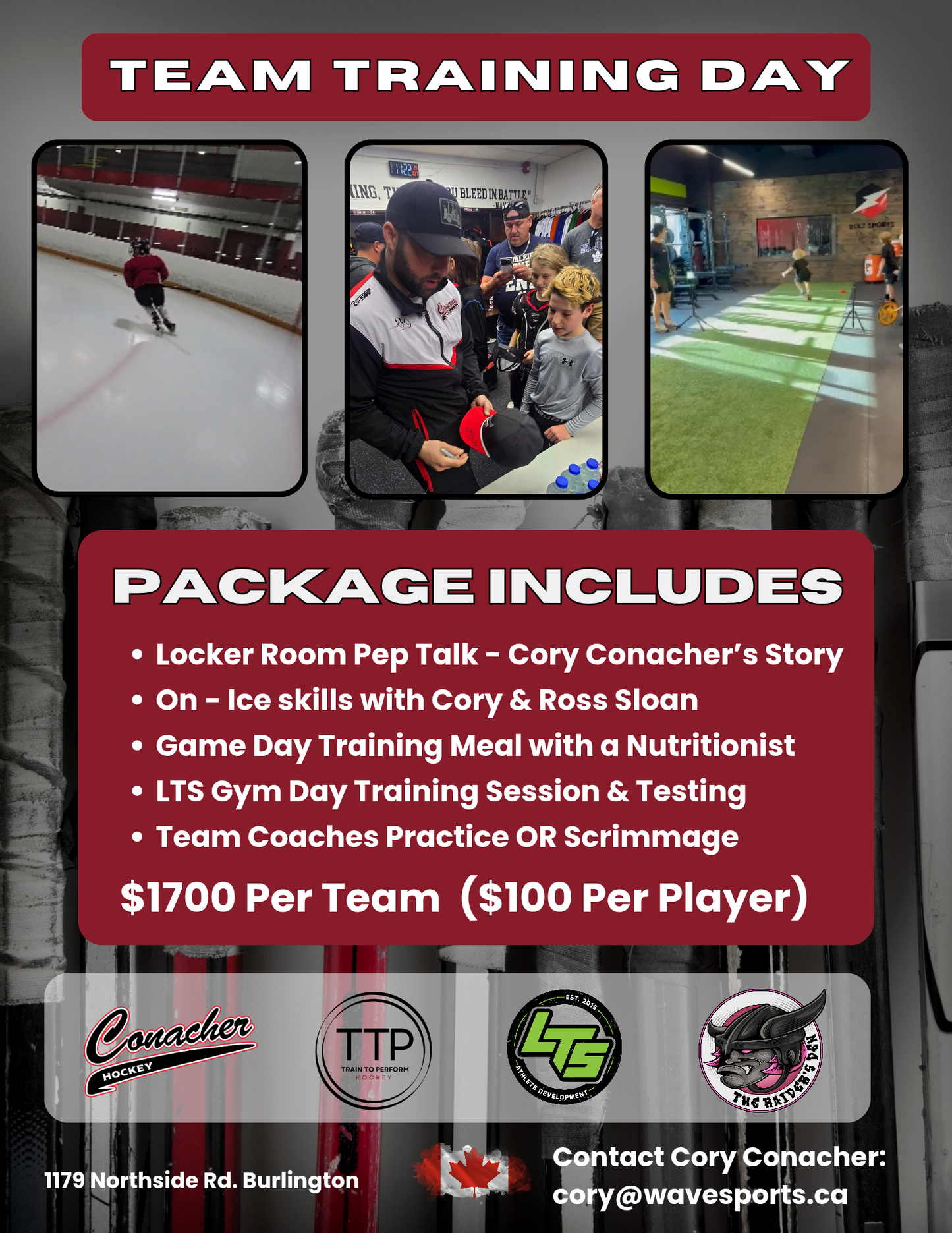 FULL DAY TRAINING with TTP Hockey (TRAIN TO PERFORM HOCKEY)